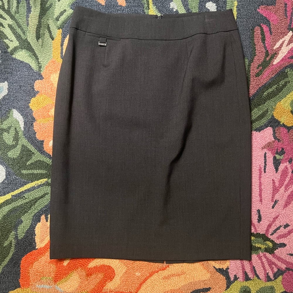 CALVIN KLEIN GREY PENCIL SKIRT